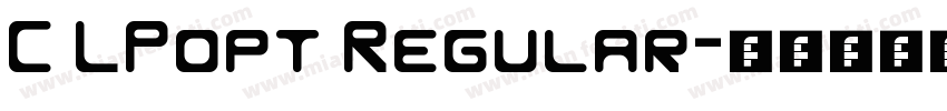 C LPopt Regular字体转换